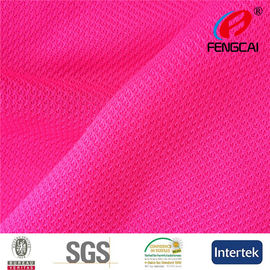 75D DTY 130gsm Interlock Knit Fabric , Red 100% Polyester Lining Fabric