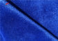 Polyester Dark Blue Minky Dot Fabric Kids Blanket Material Warp Knit Plain Dyed Fabric